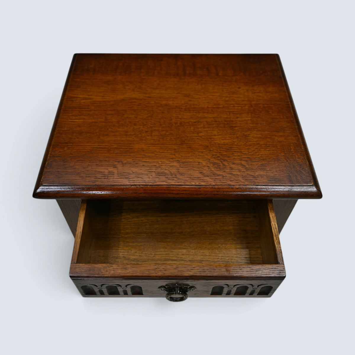 Old Charm Side Table Lamp Table Light Oak Finish With Drawer FREE UK Delivery