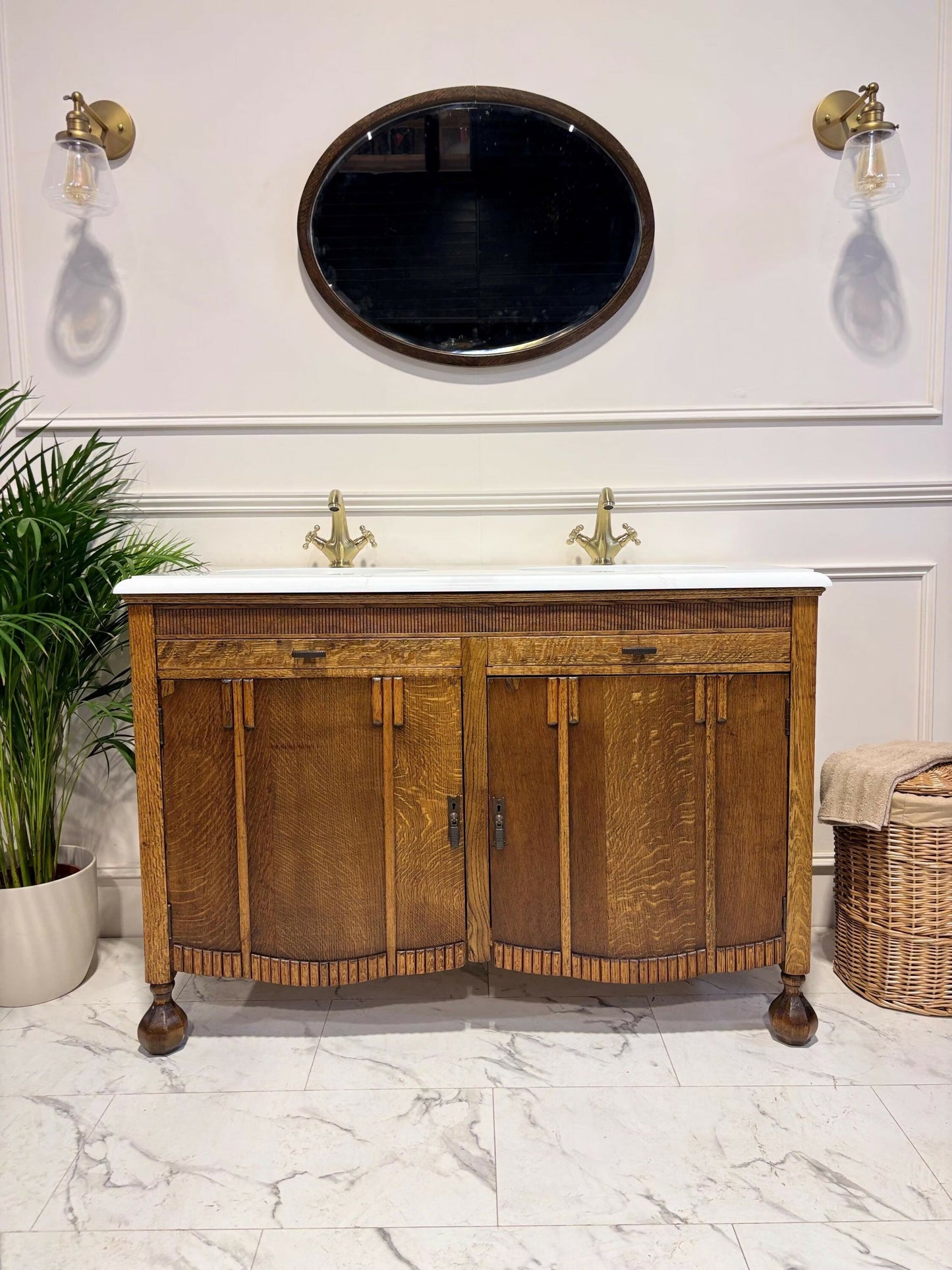 Vintage Vanity Unit Made to Order Vanity Unit Custom Made Bathroom Furniture Antique Traditional Bathroom Washstand Basin Unit