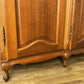 Wardrobe Vintage French Louis XVI Style Oak Four Door Carved Armoire LOT 6491