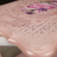 Upcycled Vintage Mahogany Table Painted Pink