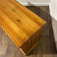 Contemporary Stripped Pine Three Door Cabinet