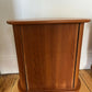 Danish Retro Teak Bedside Cabinets By Dyrlund W Tambour Doors