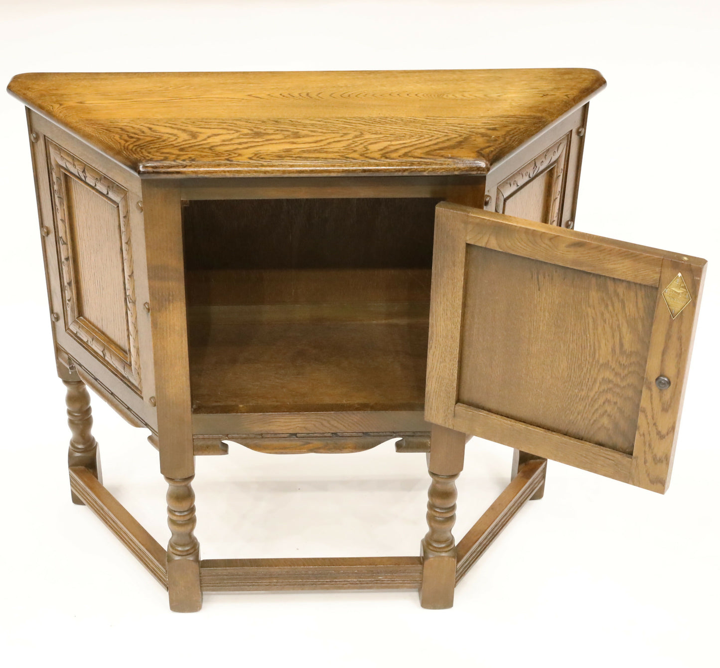 Old Charm Canted Table Sideboard Light Oak Finish FREE UK Delivery*. SBR7852/2303C