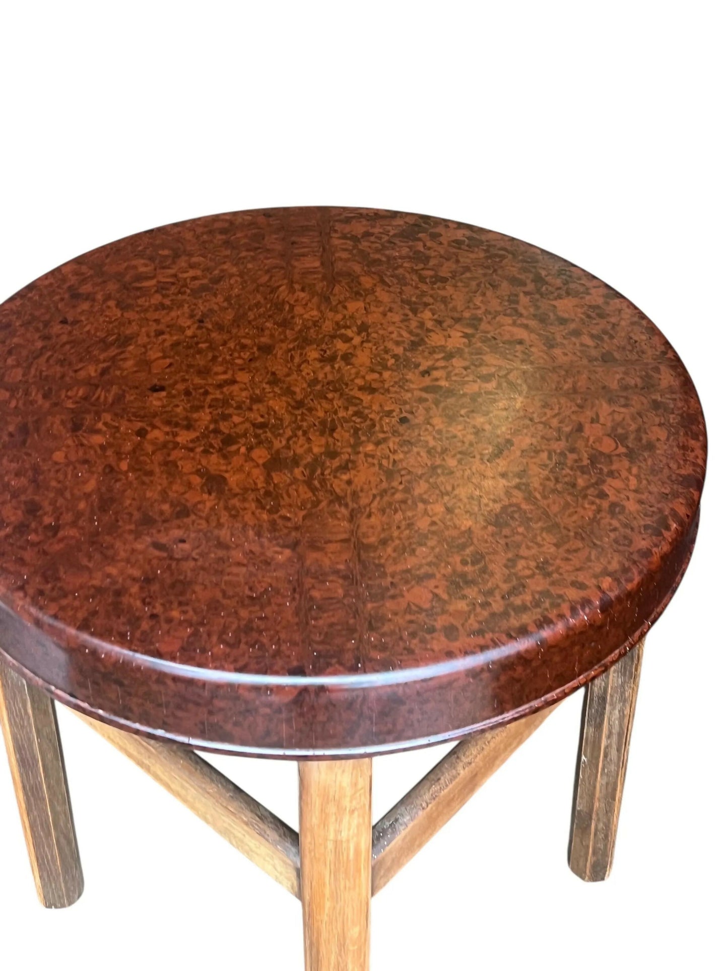 Art Deco Elm and Bakelite circular occasional table