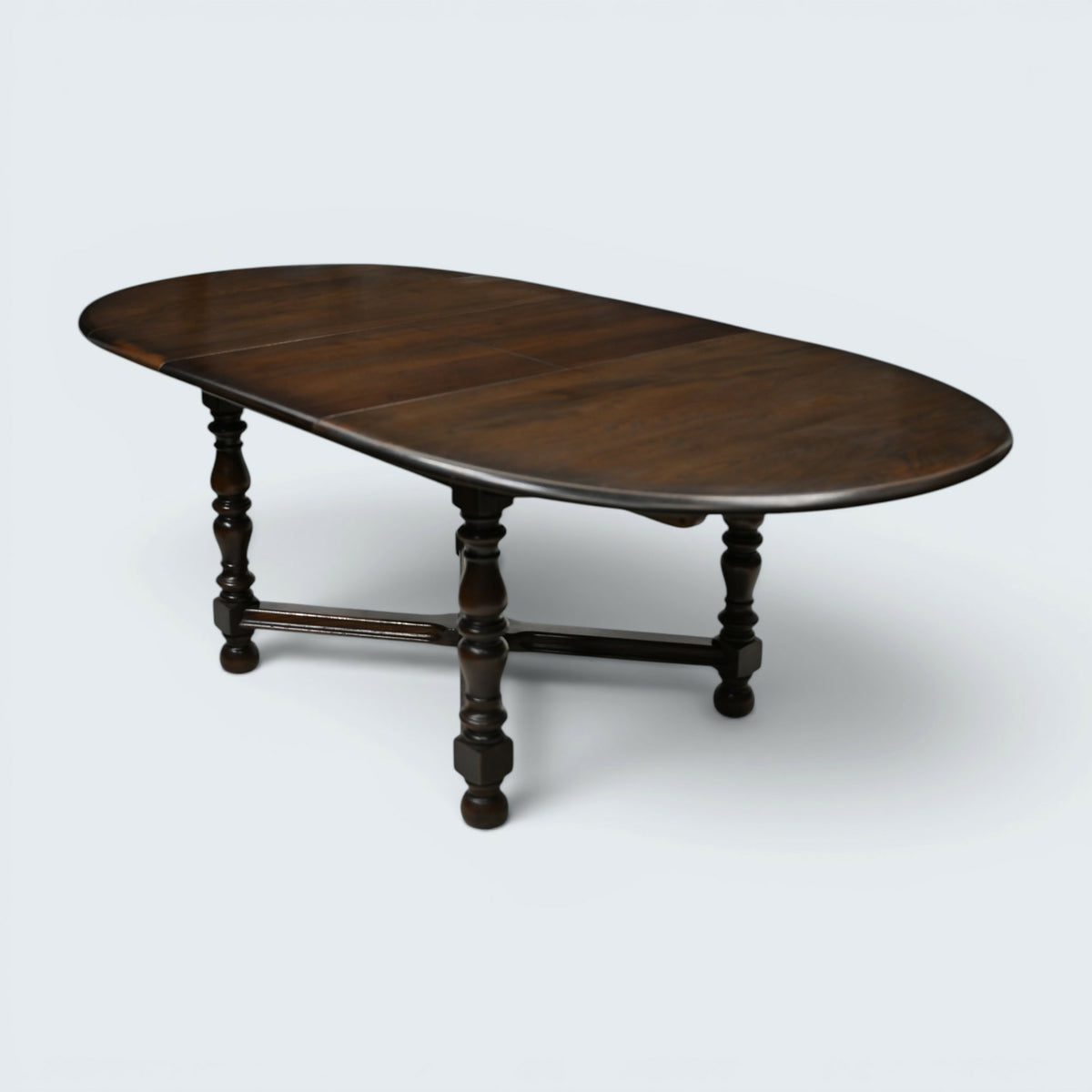 Ercol Woburn Extending Dining Table D End Seats 10 Model 705 Dark FREE Delivery