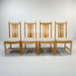 Ercol Set 4 Dining Chairs Saville Range Light Finish Cushions FREE UK Delivery*