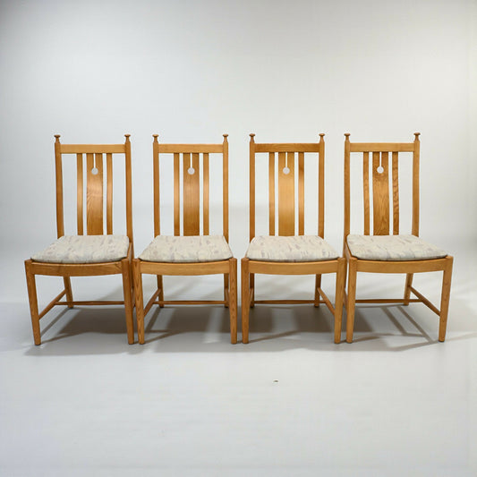 Ercol Set 4 Dining Chairs Saville Range Light Finish Cushions FREE UK Delivery*