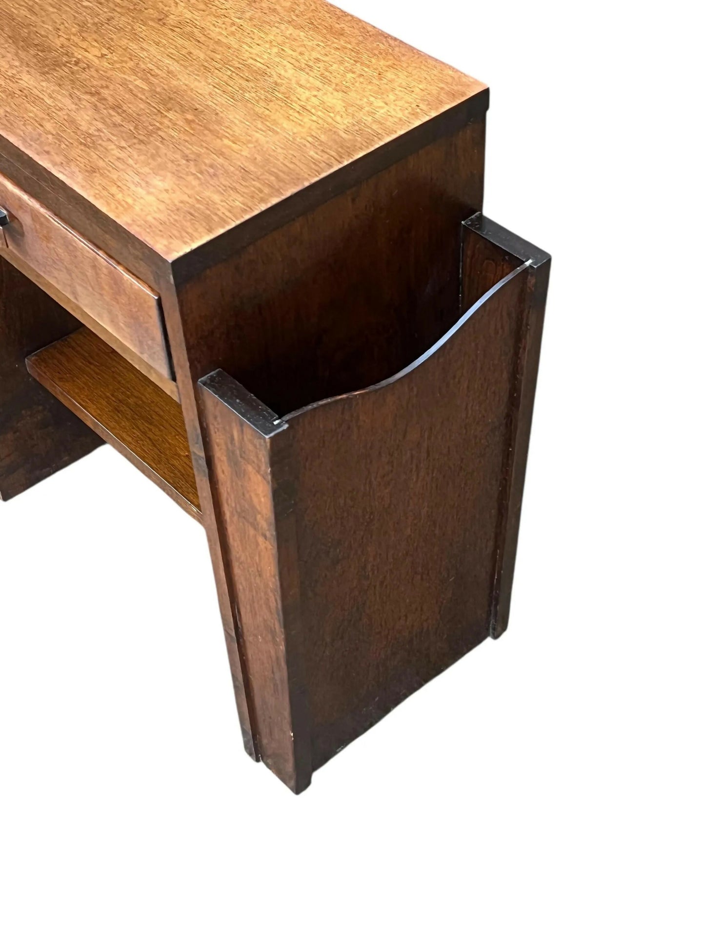 Antique Tawa wood Art Deco side table