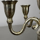 Pair of Candelabras Vintage French Style Metal Five Arm Candle Holders LOT 6481