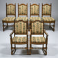 6 Old Charm Dining Chairs Premium Studded Upholstery Light Oak FREE UK Delivery*