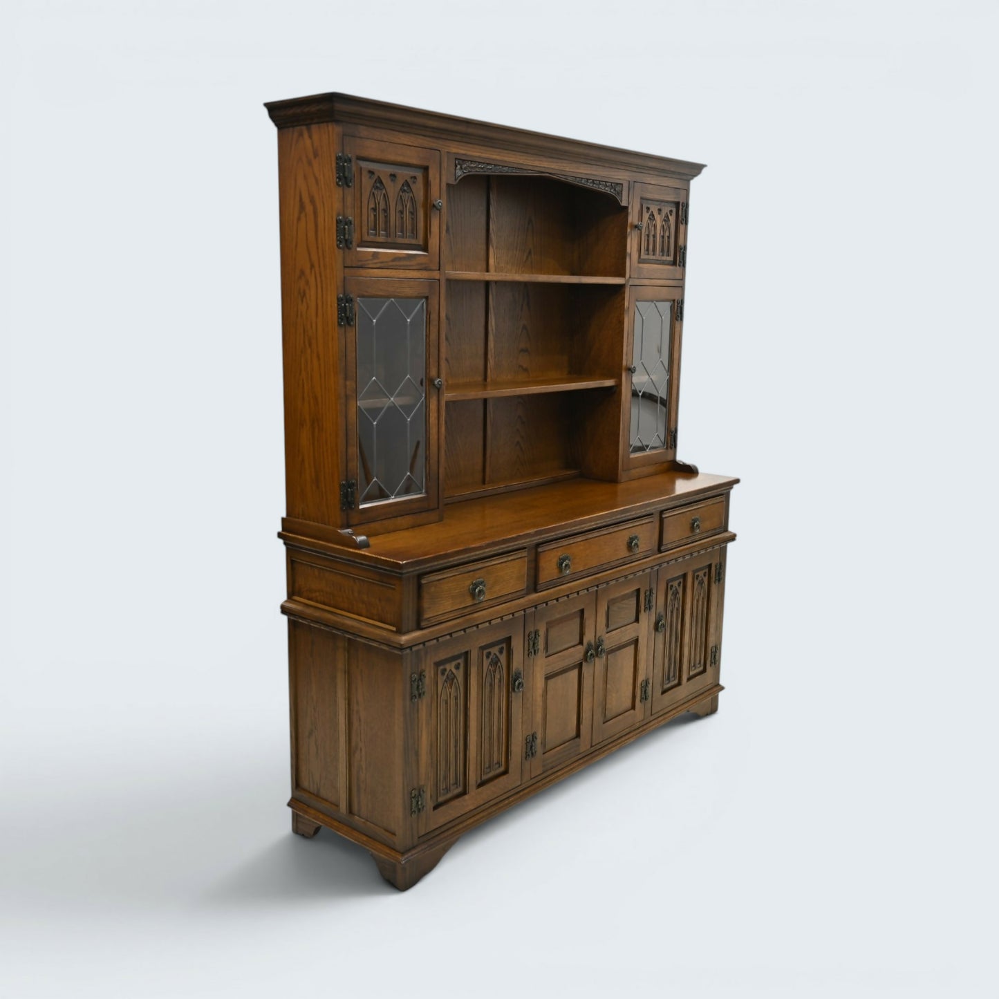 Old Charm Oak Dresser Warwick Light Oak Finish Sideboard FREE UK Delivery*
