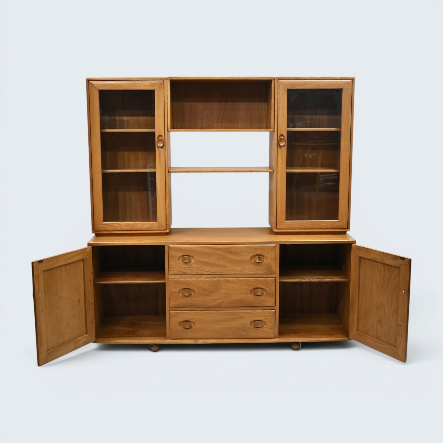 Ercol Windsor Sideboard Display Cabinets Light Finish #455D FREE UK Delivery*