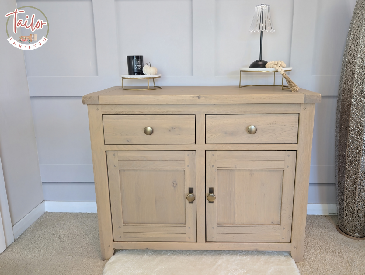 Professionally Upcycled Oak Wood Sideboard | Modern Rustic