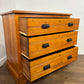 Edwardian Satin Walnut Three Drawer Bedroom Chest
