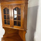 Modern Bespoke Walnut Inlaid Double Corner Cabinet