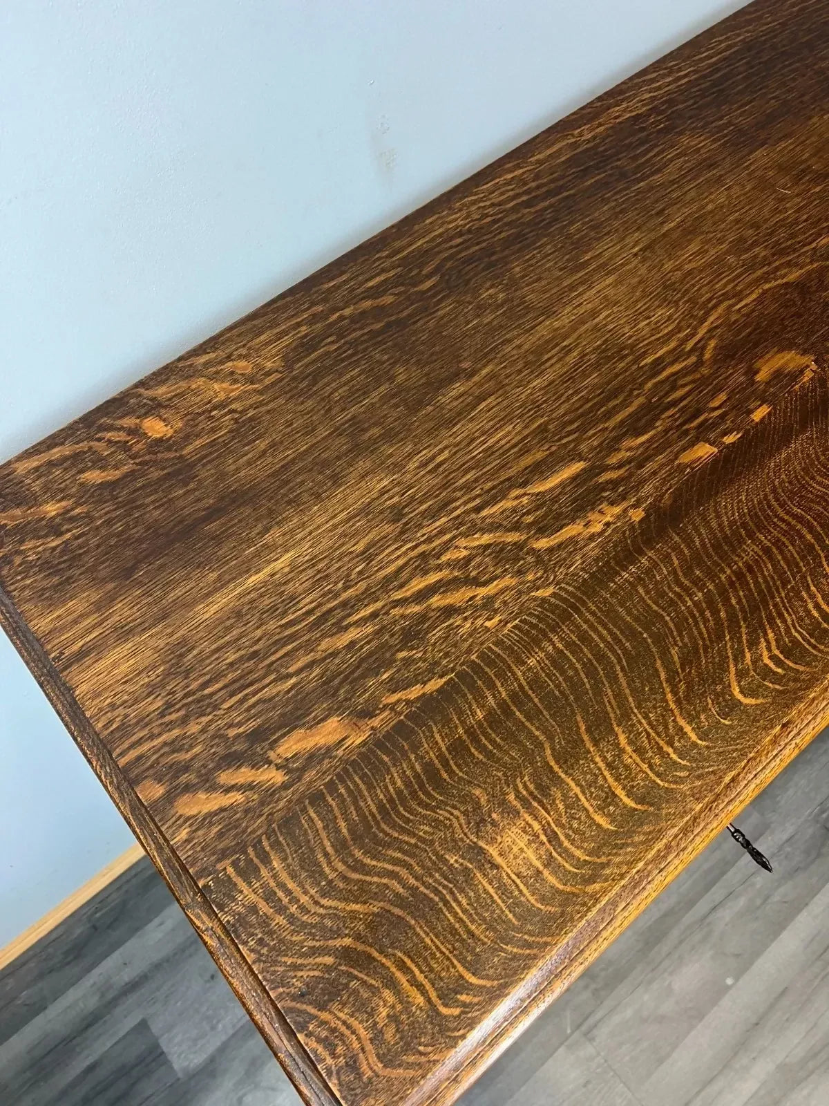 Cabinet Vintage French Louis XVI Style TV stand Desk Oak Sideboard LOT 4516