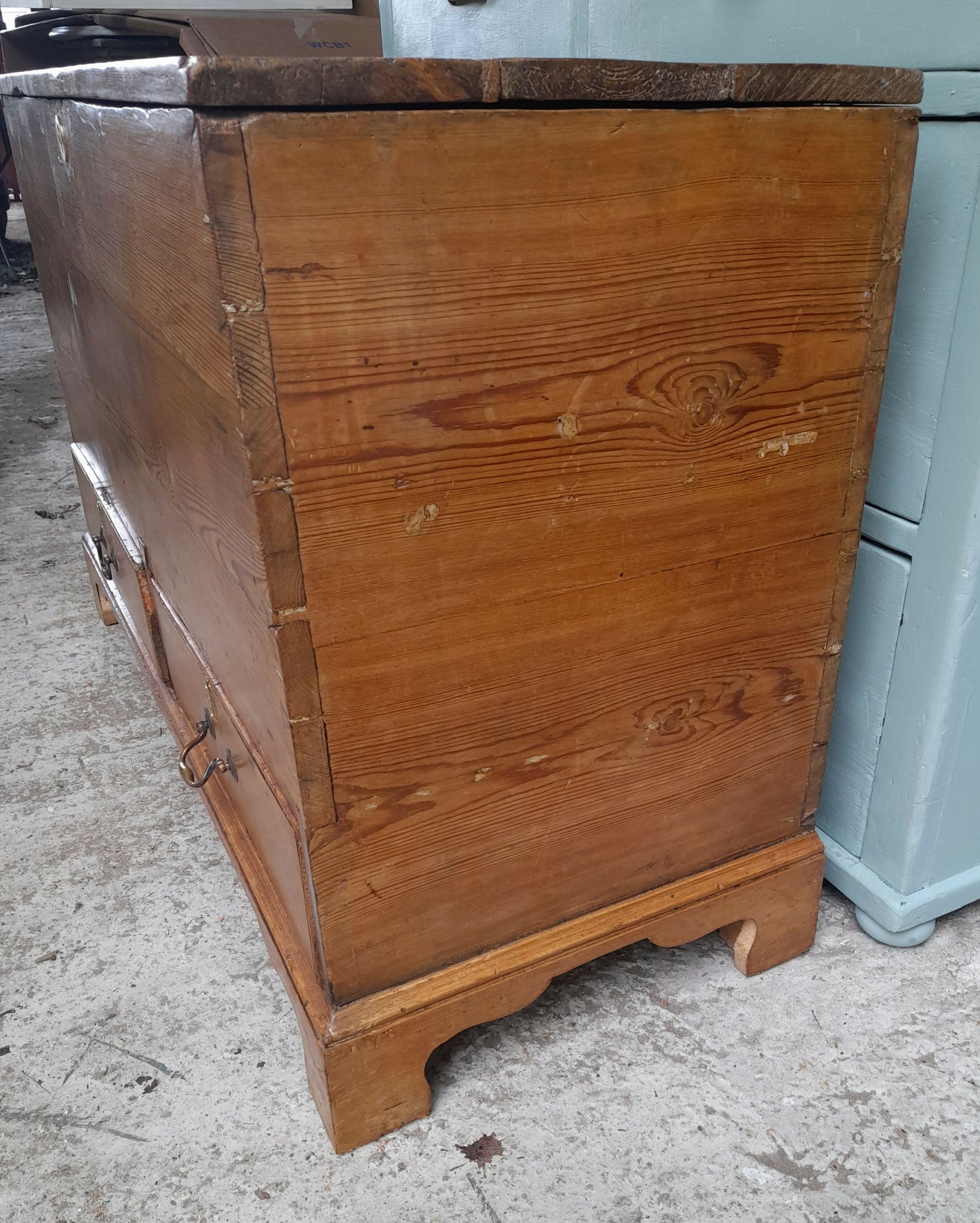 Antique Pine Mule Chest