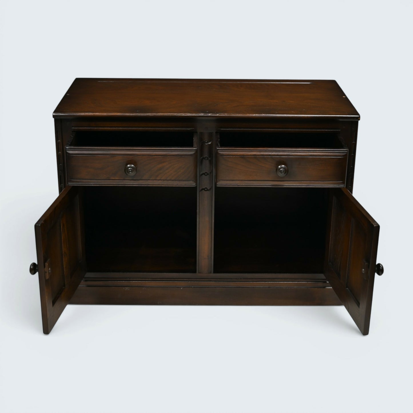 Ercol Mural Sideboard Cupboard Double Width Base #581 Dark FREE UK Delivery*