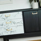 Black, gold & marble G plan retro sideboard