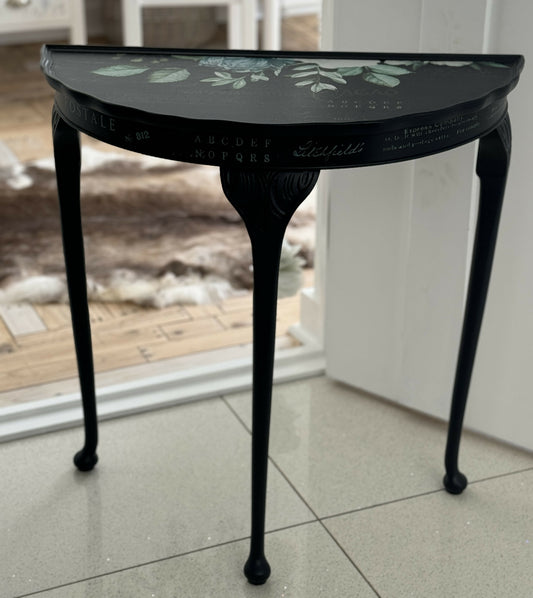 Black Vintage Console Table