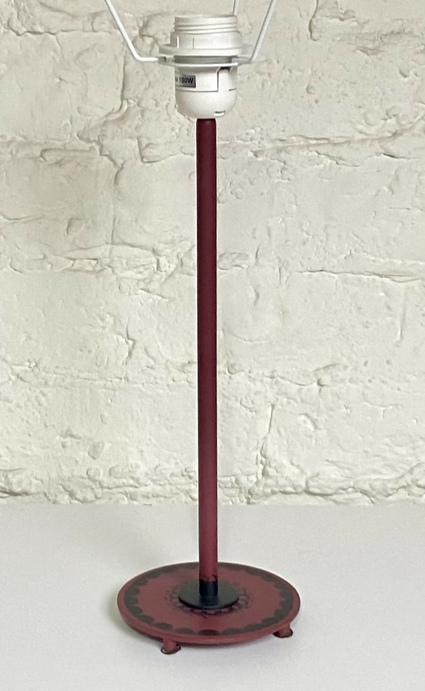table lamp hand painted metal