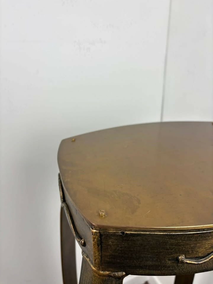 Reproduction Heavy Cast Metal & Brass Jardiniere Stand