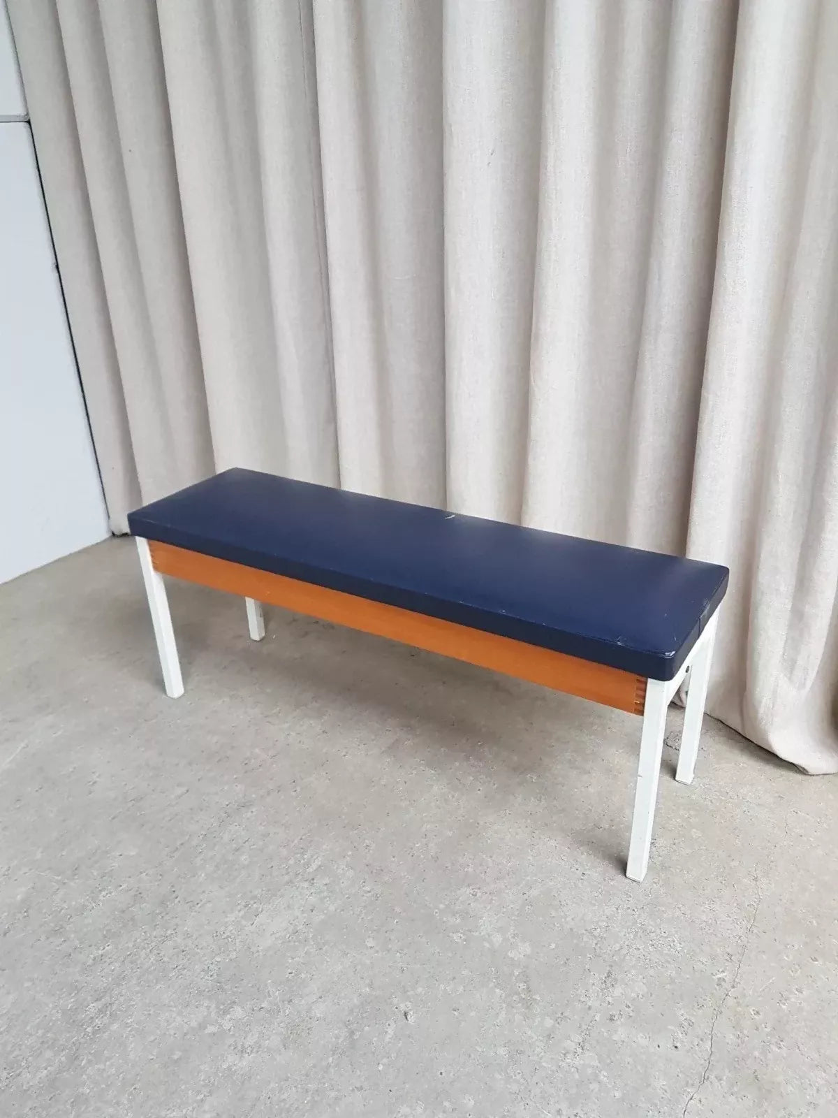 Vintage Mid Century Post Modern Modernist Hallway Dining Bench Seat Chair Retro R833