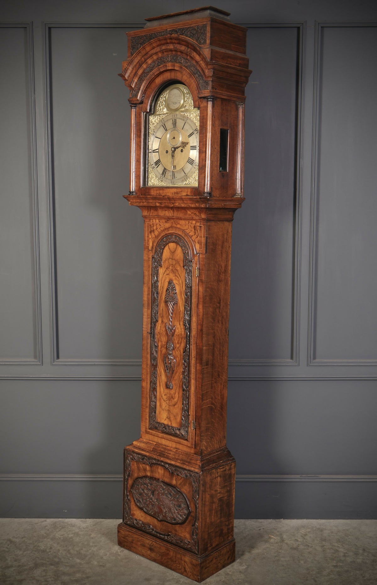 18Th Century Walnut Grandfather Clock