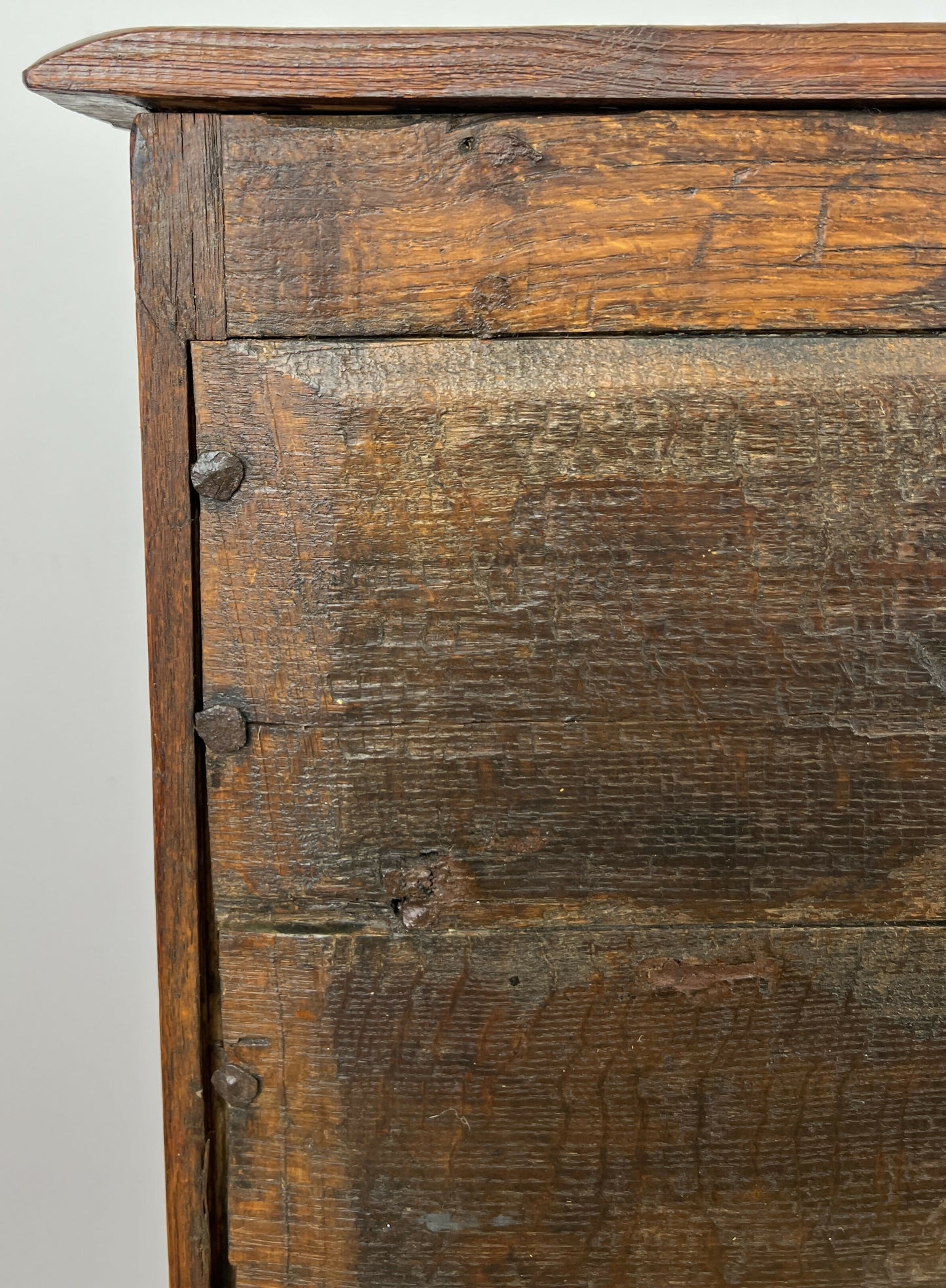 Cabinet Antique French Style Oak Sideboard with Carved Cupboard LOT 6255