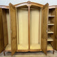 Wardrobe Vintage French Louis XVI Style Oak Four Door Carved Armoire LOT 4824