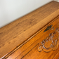 Secretaire Writing Desk Vintage French Oak Bureau Carved Cabinet LOT 3755