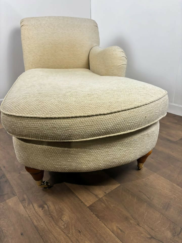 Contemporary Beige Half-Size Chaise Longue