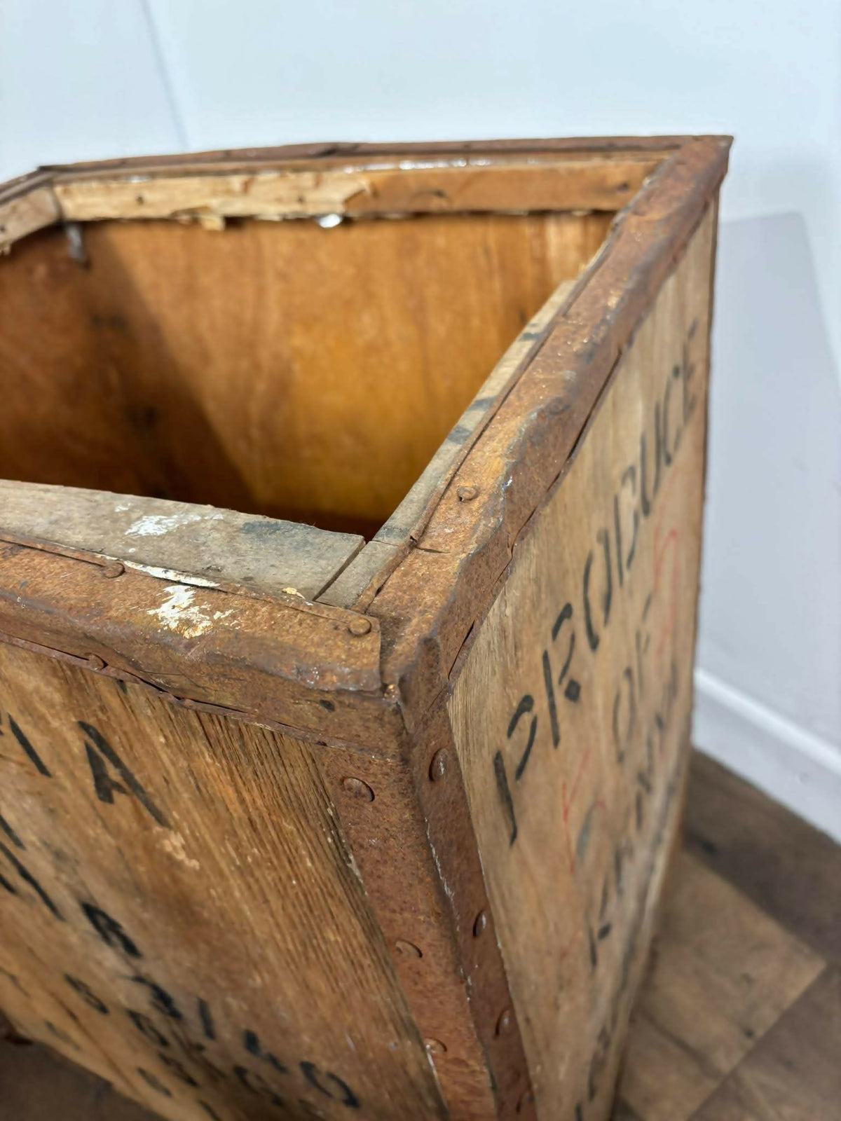 Pair of Vintage Kenyan Tea Shipping Chests / Boxes
