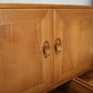 Ercol Windsor Elm Sideboard Model 468 on Castors Light Finish 1960s