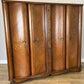 Wardrobe Vintage French Style Four Door Carved Armoire Cabinet LOT 6146