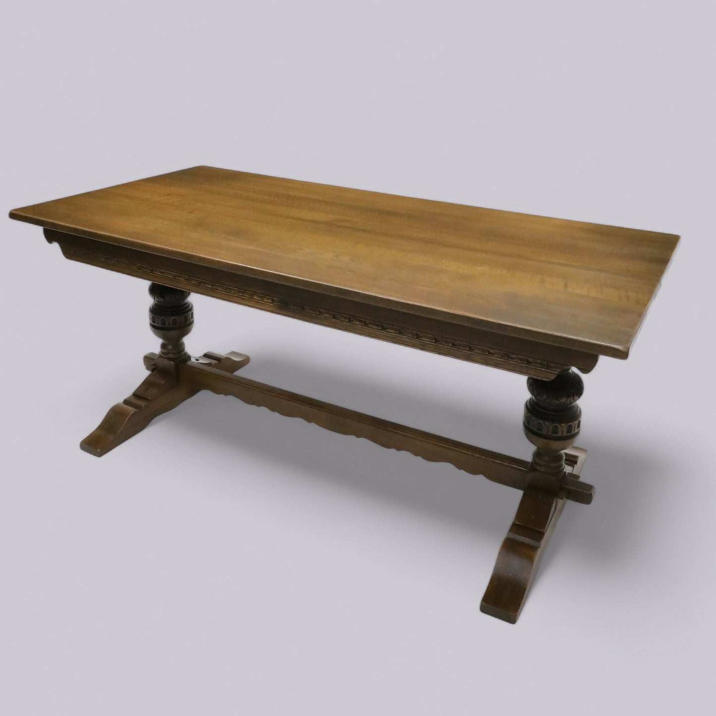 Old Charm Solid Oak Dining Table Seats 8 Places Light Oak FREE UK Delivery. SBR9538/1009D