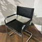 Contemporary Chrome & Faux Leather Armchair