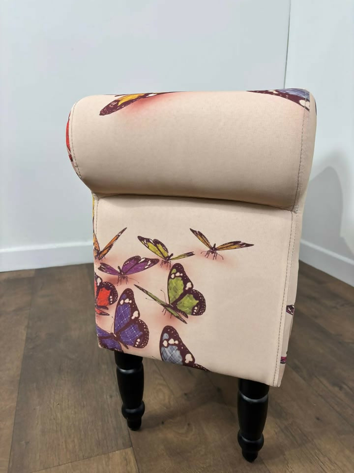 Contemporary Butterfly Patterned Stool