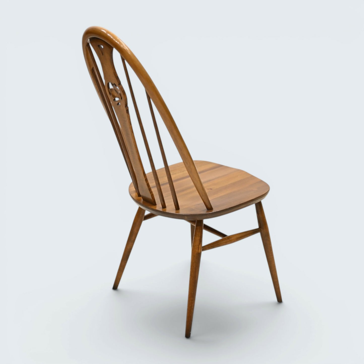 4 Ercol Windsor Swan Bow Back Dining Chairs Golden Dawn EXC FREE UK Delivery *