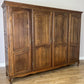 Wardrobe Vintage French Louis XVI Style Four Door Oak Carved Armoire LOT 6081