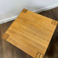Pair of Modern Solid Oak Lamp Tables