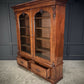 Vintage Victorian Mahogany Glazed Bookcase