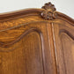 Wardrobe Vintage French Louis XVI Style Four Door Oak Carved Armoire LOT 6080