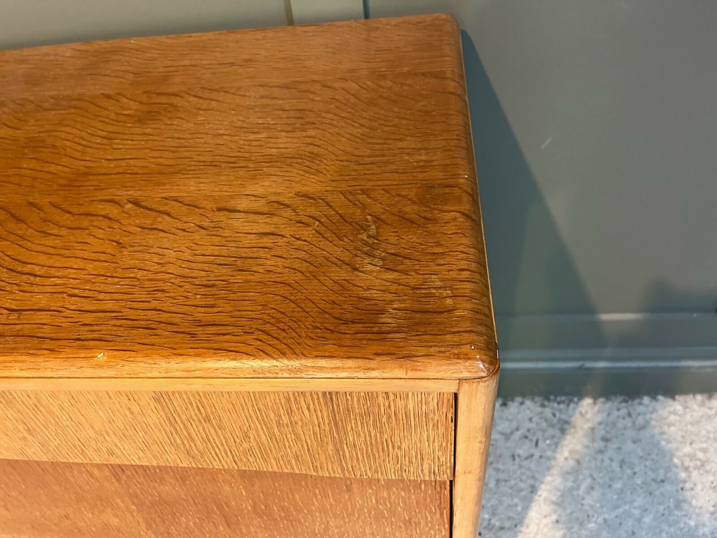 A Vintagen Retro Chest Of Drawers By Avalon 1960’s Waterfall Front Stick Legs (2 Available)