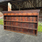 Antique Georgian 19th Century Oak Wall Hanging Shelves Kitchen Larder Pantry