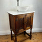 Vintage Vanity Unit Made to Order Vanity Unit Custom Made Bathroom Furniture Antique Traditional Bathroom Washstand Basin Unit