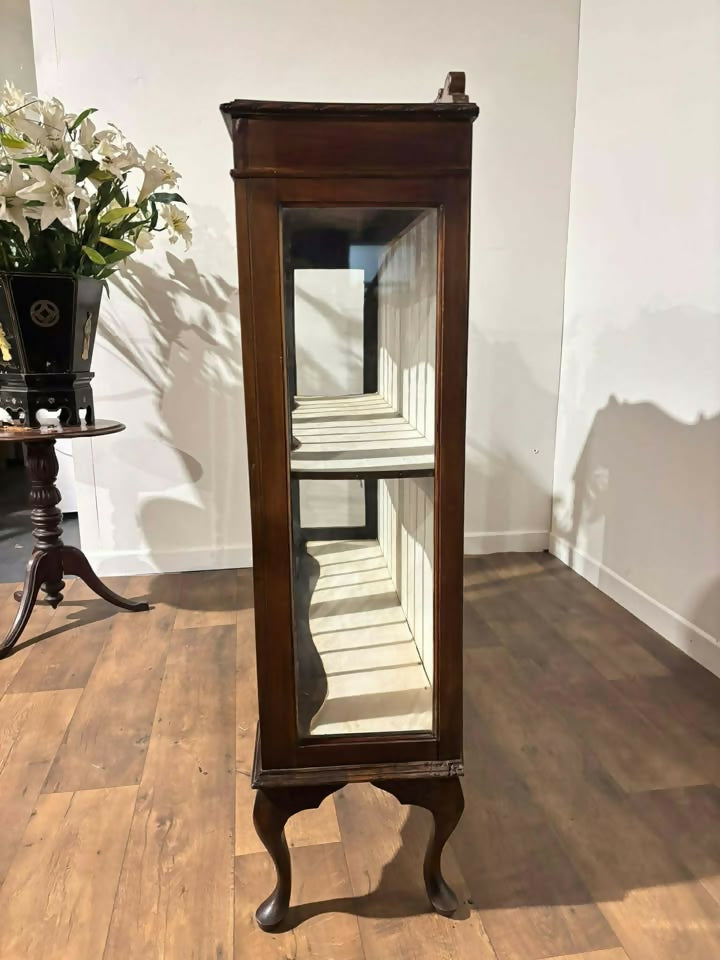 Edwardian Mahogany Serpentine Form Display Cabinet