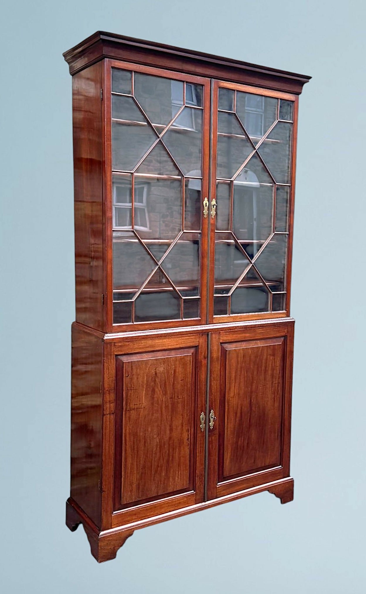 Antique Georgian Mahogany Bookcase, Circa 1800
