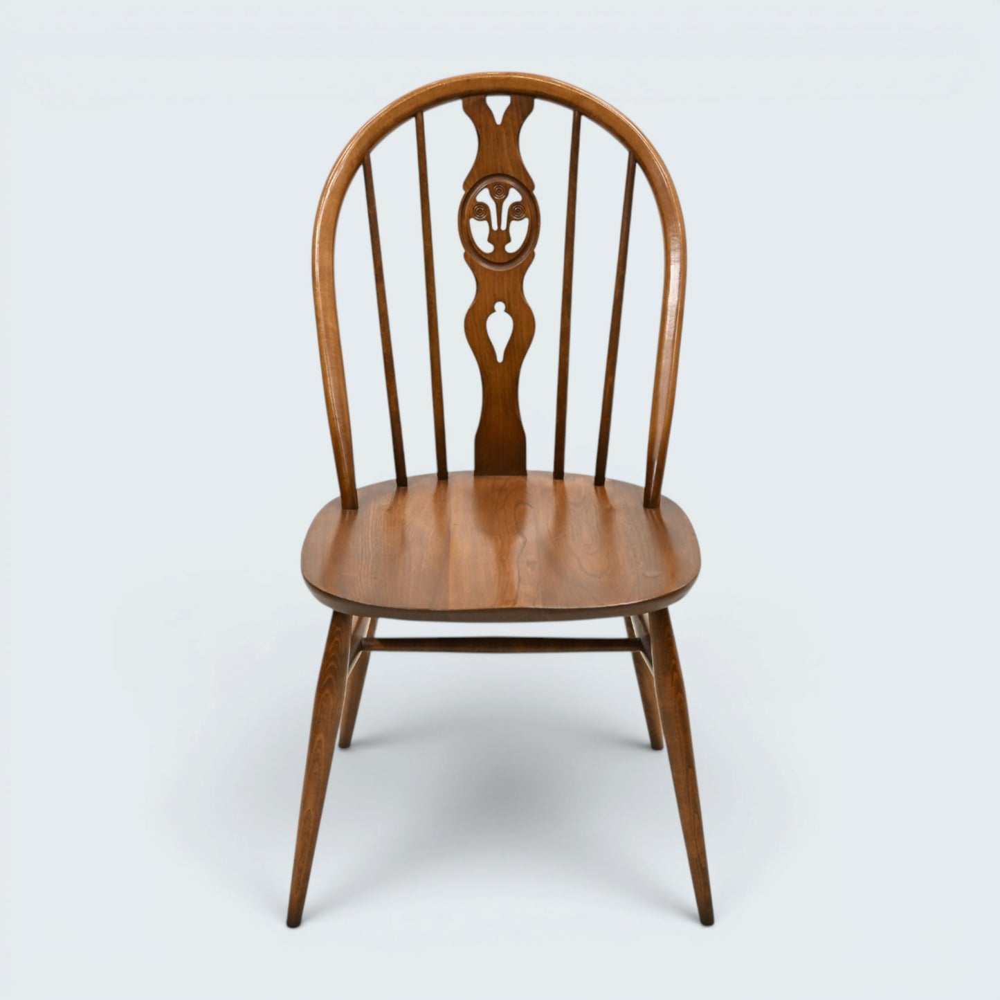 4 Ercol Fleur De Lys Bow Back Kitchen/Dining Chairs Model 878 FREE UK Delivery