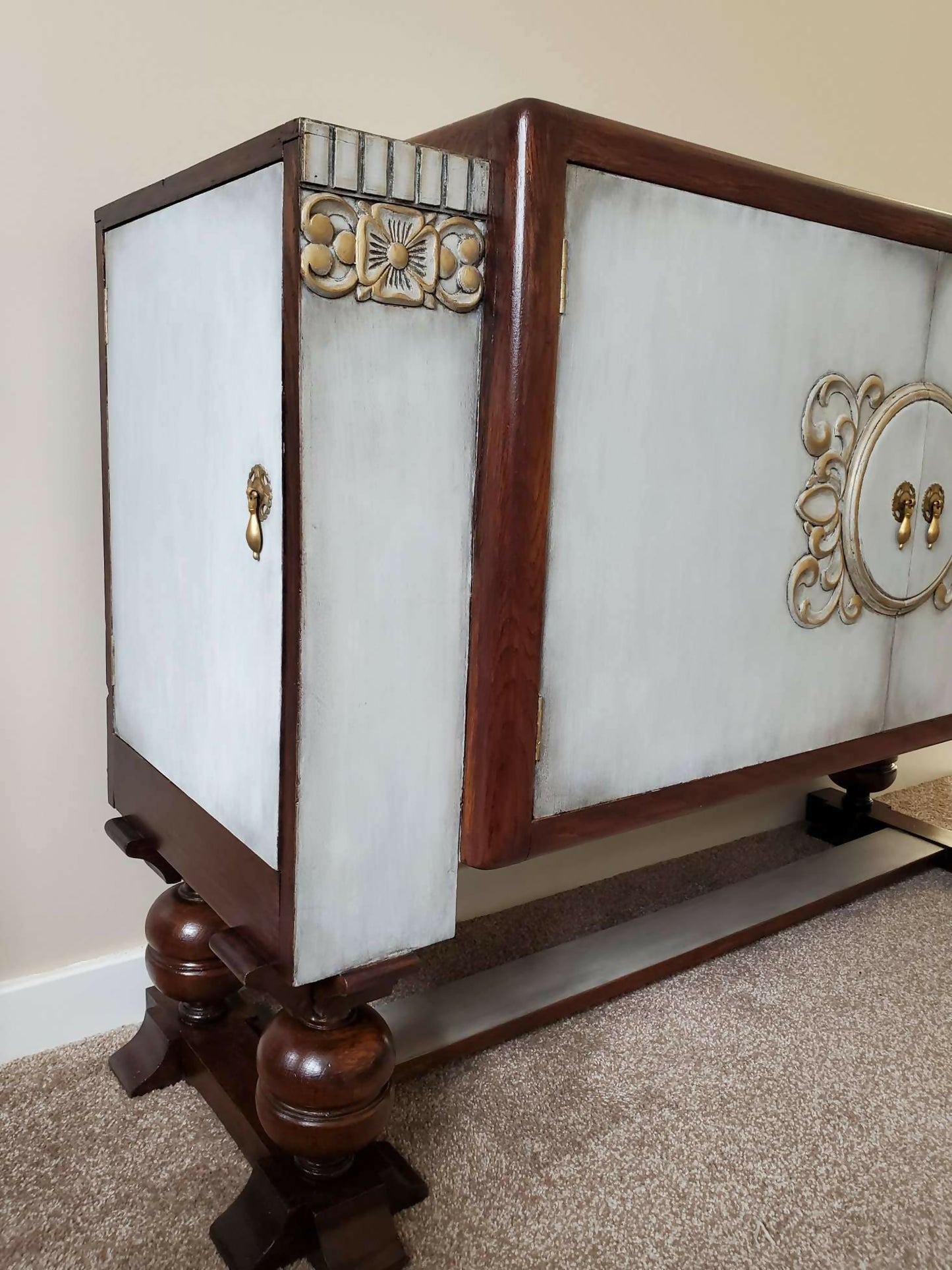 Vintage Art Deco Style Upcycled Sideboard circa 1930s